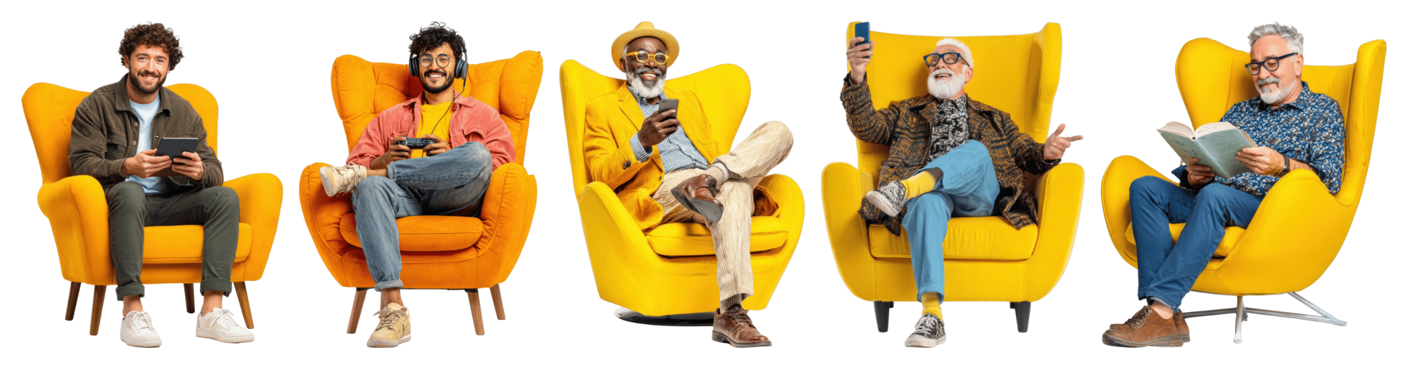 Grupo diverso de colaboradores